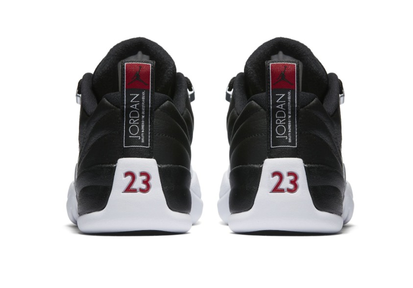 Nike Mens Air Jordan 12 Retro Low Playoff Black/Red-White 308317-004 
