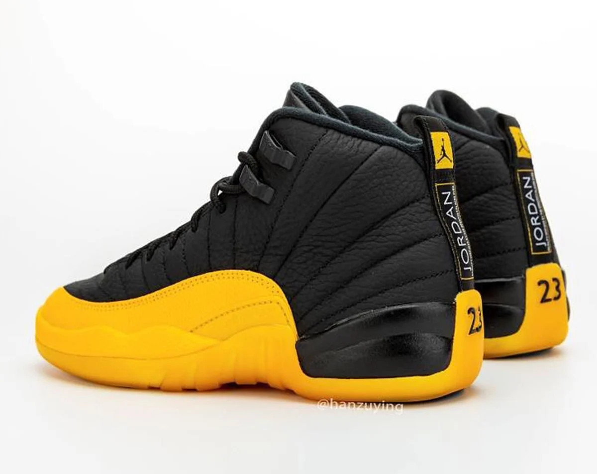 black and yellow jordans 12 release date