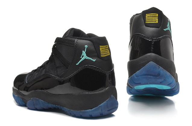 Nike Air Jordan Retro XI 11 Black Gamma Blue Women Shoes 378038