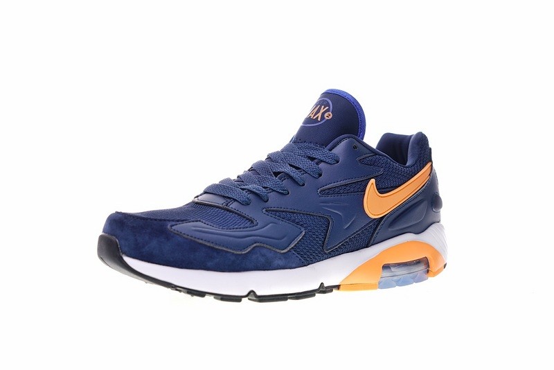 Air Max 180 Nike Air Max 180 OG 2 Dark Blue Orange White Shoes 104042 nike air max 270 react cool grey GaleriahitShops 047