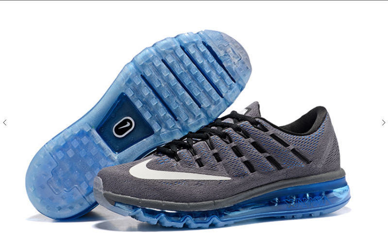 Nike Air Max Grey Photo Blue Black White Running Shoes 806771 - StclaircomoShops - 002 - nike sb release 2009 2017 obama bush black