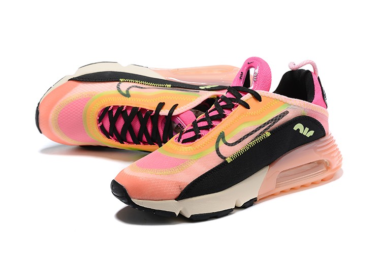 2020 Nike Air Max Sherbert Barely Volt Atomic Pink Glow Black - StclaircomoShops - 700 nike hover boots for on sale