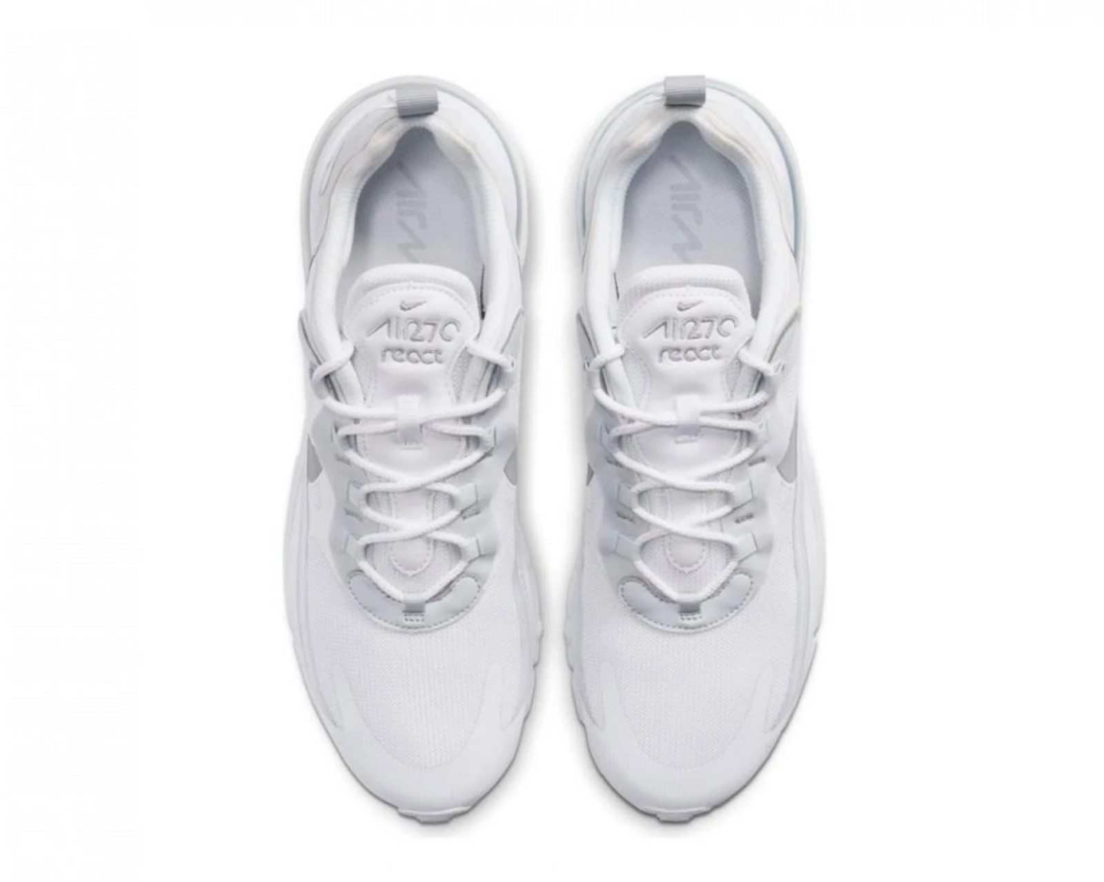 Nike Air Max 270 React White/Light Smoke Grey-Pure Platinum