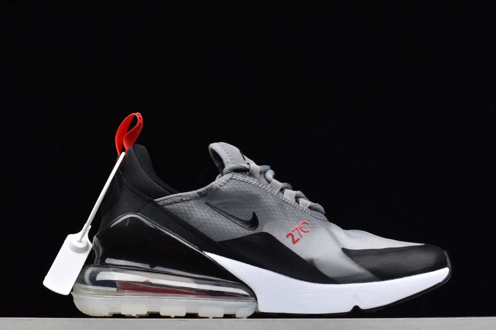 Nike Nike Air Max 90 Premium Sail Wolf Grey Black Red Running Shoes ...