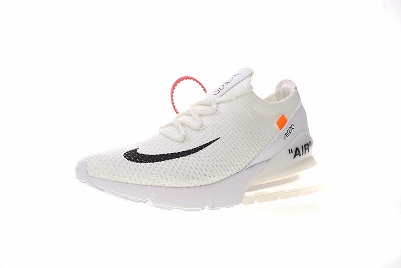 OFF white x Nike Air 270 Flyknit White Black - MultiscaleconsultingShops - 101 - nike huarache ultra run women cool grey sneakers
