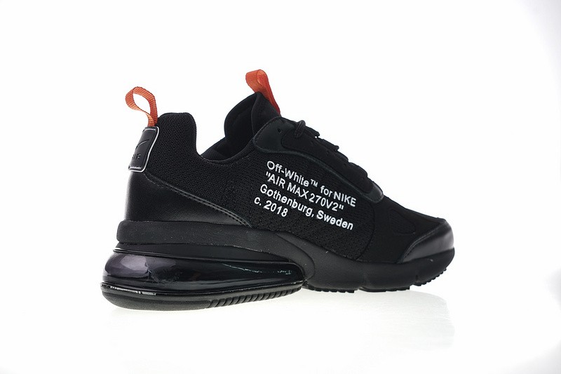 StclaircomoShops - Off White x Nike Air Max 270 Futura Black White Running Shoes AO1569 - 005 - nike air force 1 mid whiteblack abyss volt release date info