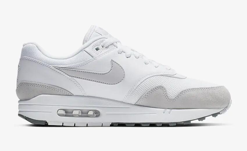 MultiscaleconsultingShops - 110 - Air Max 1 White Grey Pure Platinum AH8145 - nike dunk sb unlucky size 12 shoes