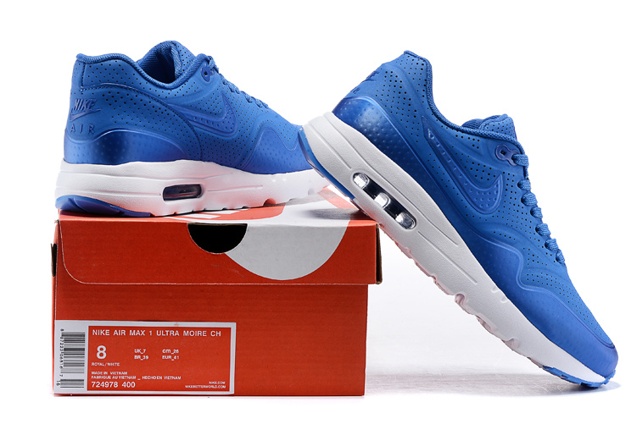 400 GaleriahitShops air air max nike Nike Air Max 1 Ultra Moire Game Royal White Blue 704995 Air Max 1 Ultra Moire