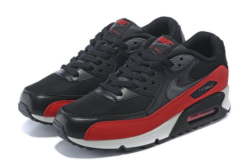GmarShops - Nike Air Essential Black Grey University Red Mens Shoes 537384 - nike air max pierce 2010 black