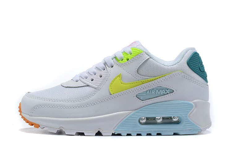 Nike Air Max 90 Pastel White Volt Green Running Shoes CZ0366 - 100 - GmarShops - new york giants nike sneakers 2017