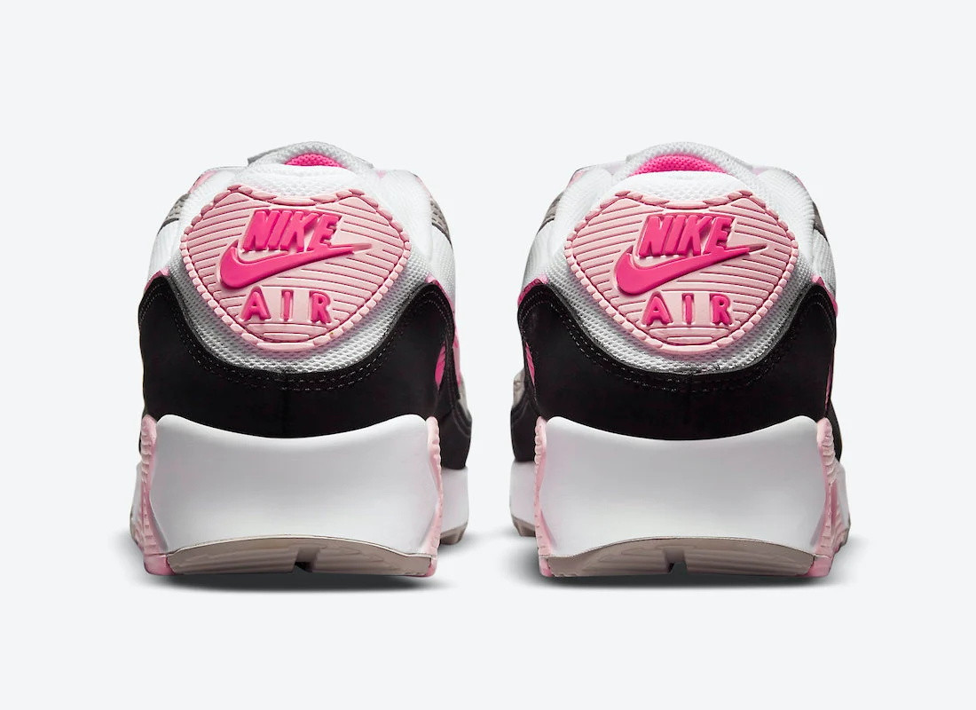 100 Nike Max 90 Rose Hot Pink White DM3051 - kids lebron james christmas shoes - GmarShops