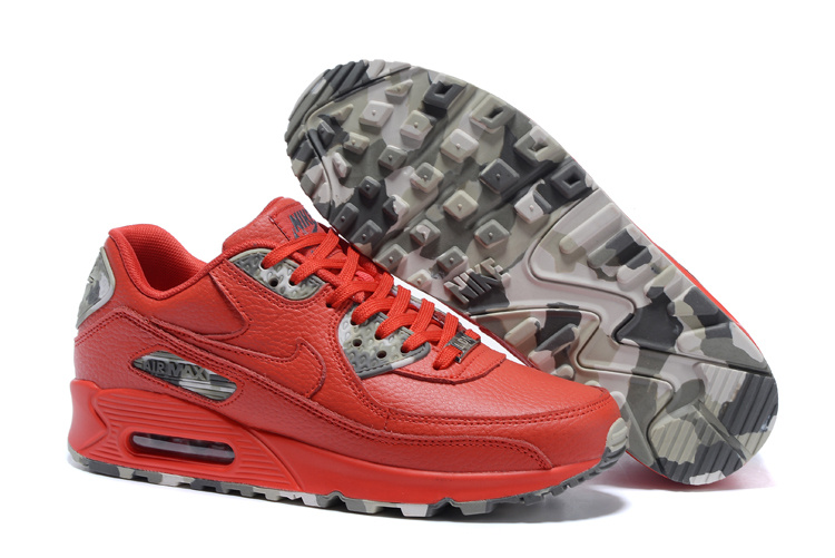 Woedend meester activering 105 - Nike Air Max 90 QS Men Running Shoes Red Camo Grey Green 813150 - nike  lunar flow woven black tea room spray - StclaircomoShops
