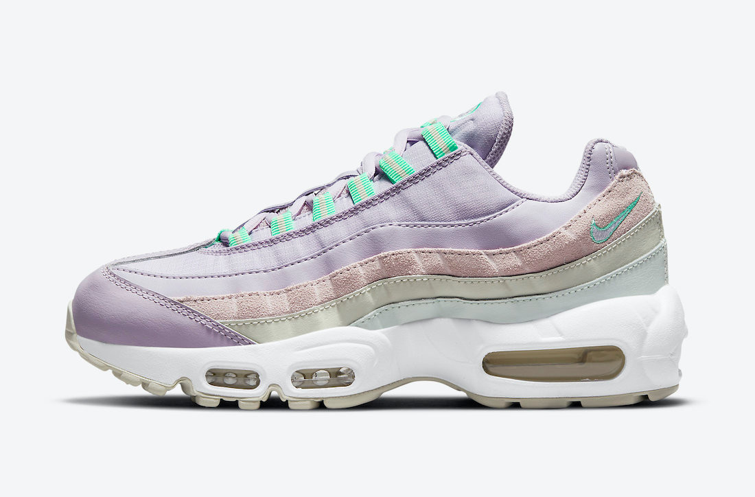 GmarShops 500 Air Max low 95 nike x sacai cotton blend hoodie Nike Air Max low 95 Easter Light Violet Green Purple White CZ1642