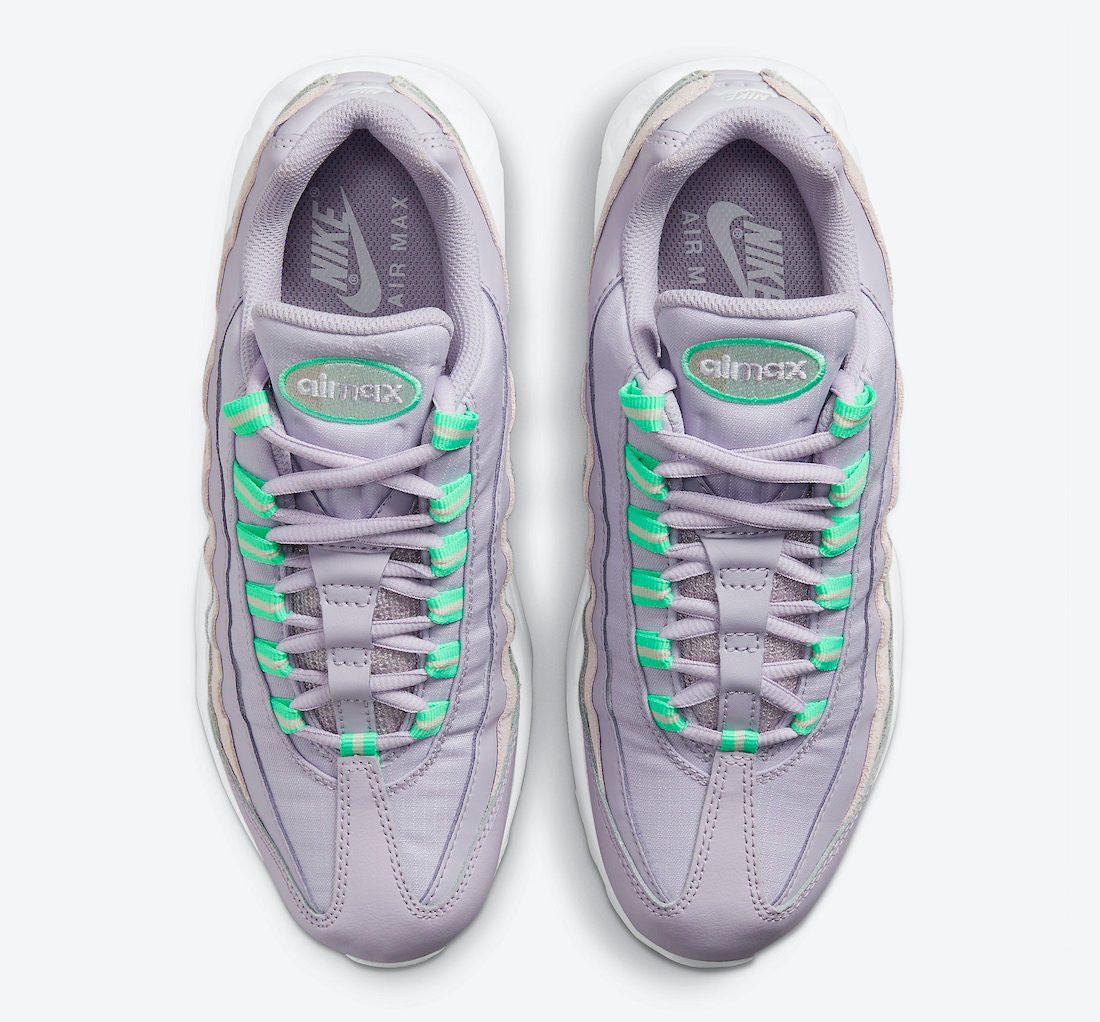 nike air max 95 pastel lilac orange
