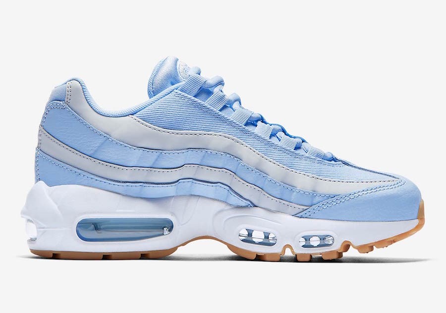 white and baby blue air max