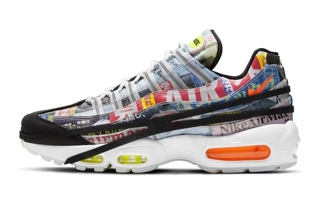 Nike Air Max 95 SE Japan Heritage Black White Total Orange Multicolor DD5482 GmarShops Air Max 95 902 Nike SB Dunk Low Pro Premium Sashiko Denim UK 12 BRAND NEW 100 AUTHENTIC
