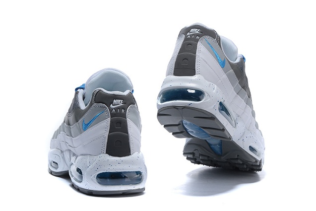 Nike Air Max 95 White Hyper Cobalt Blue Men Running Shoes 609048 - 108 - AljadidShops nike air max torch 4 white black