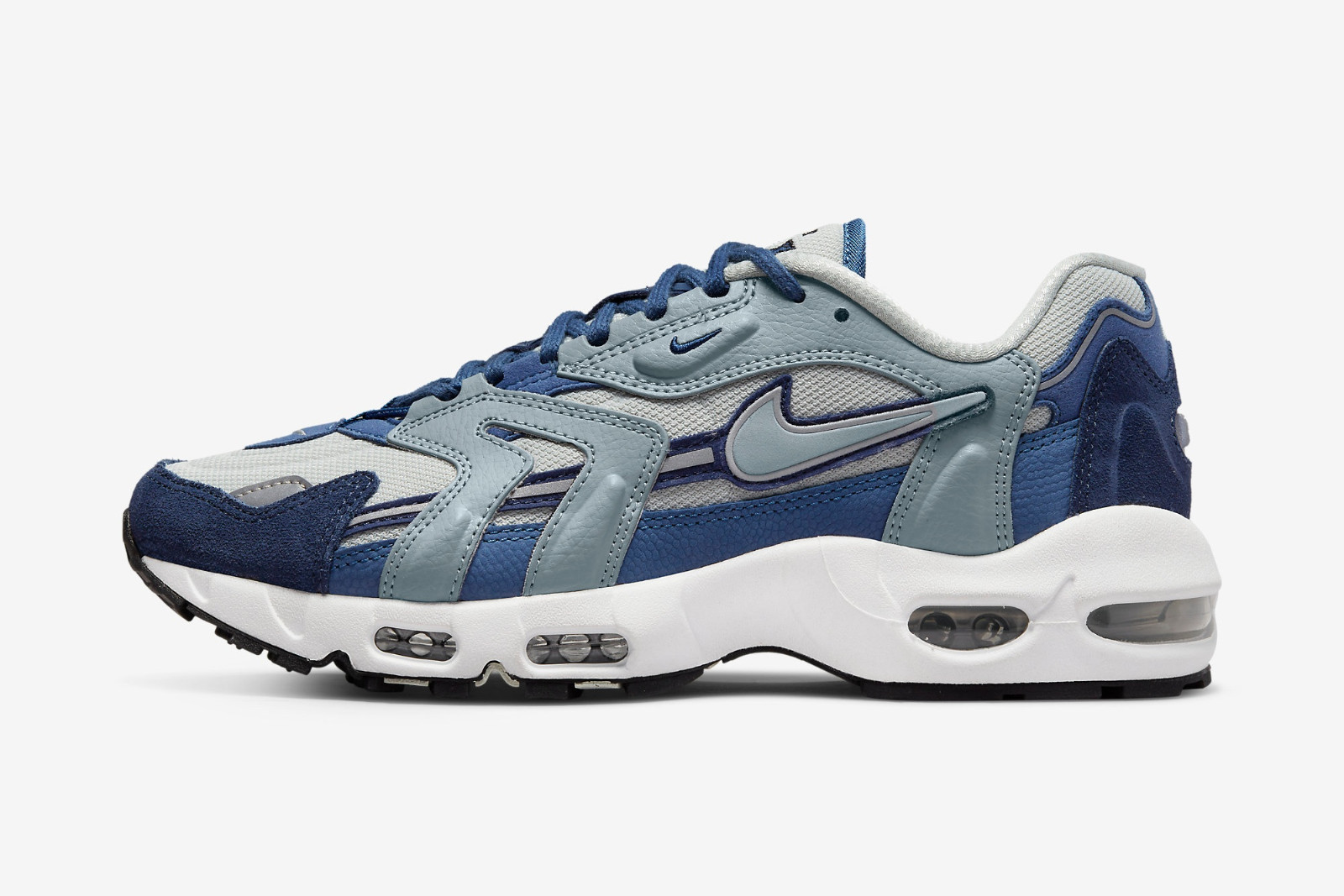 Nike Air Max 96 2 Premium Mystic Navy Light Silver Aviator Grey DH4757 Nike Air 12 GmarShops Air Max 96 001