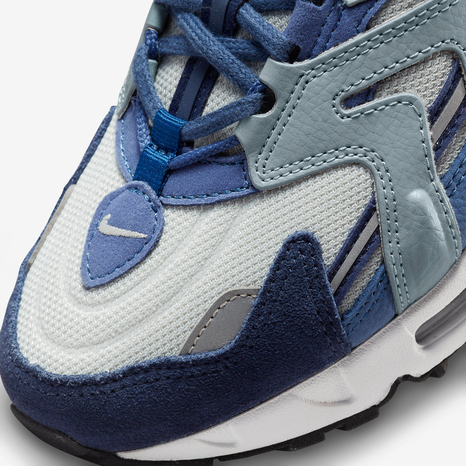 GaleriahitShops Nike Air Max 96 2 Premium Mystic Navy Light Silver Aviator Grey DH4757 Air Max 96 001 nike air span 2 grey green blue colour palettes