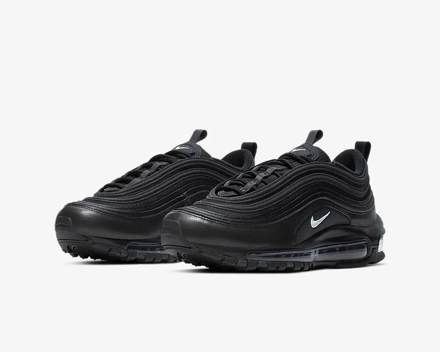 MuslimShops - nike outlet air max with details - Nike outlet Air Max 97 GS Black White Anthracite Shoes 921522 - 011