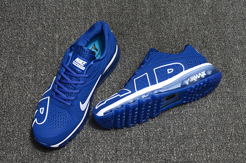 Nike Air Max Flair 2017 Running Shoes AIR KPU Men Blue White 942236 - nike air with ridges in top of water texas - 410 - StclaircomoShops