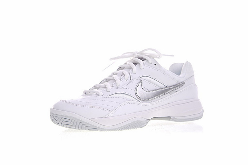 Nike Court Lite White Matte Silver Womens Tennis 845048 Replica low top sneakers - 100