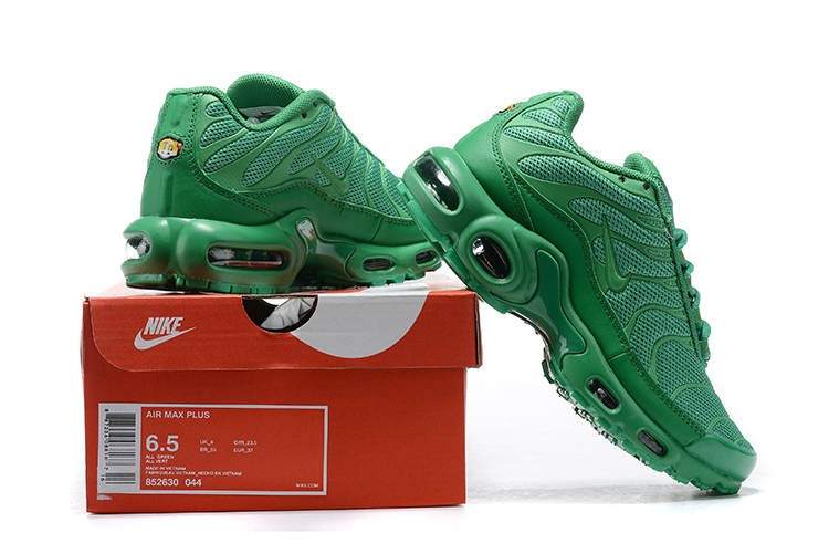 2020 New Nike Air Max Plus TN All Green Comfy Running Shoes 852630-044 ...