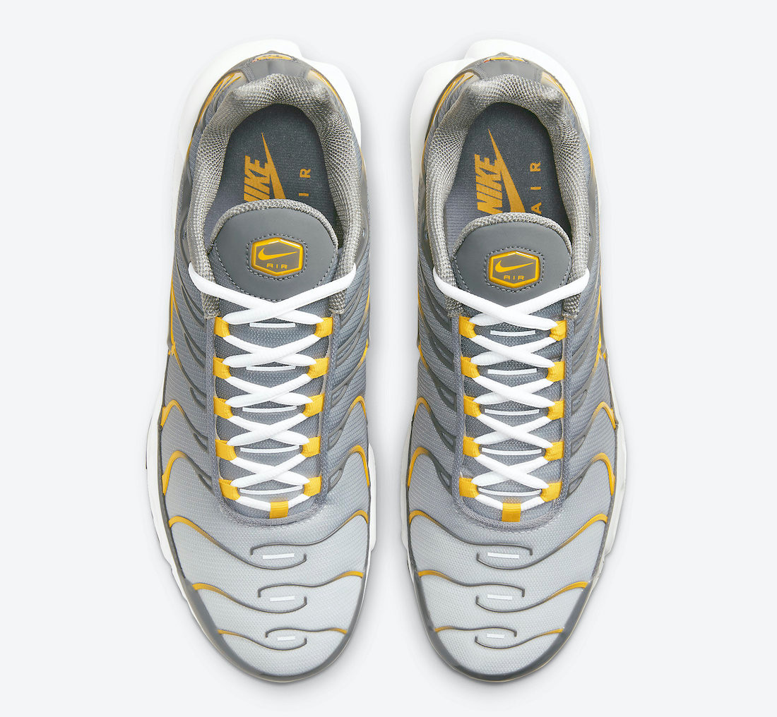 Серо желтая купить. Nike Air Max TN Plus Grey Yellow. Найк TN Air серые. Nike TN серые. Custom Yellow Sneakers.