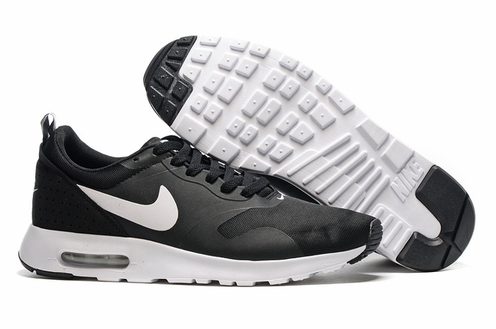 Air Max Tavas BvfShops Nike Air Max Tavas Running Sneakers Black White Black Men Trainers 705149 nike girls size 4.5y shoe blue white 009