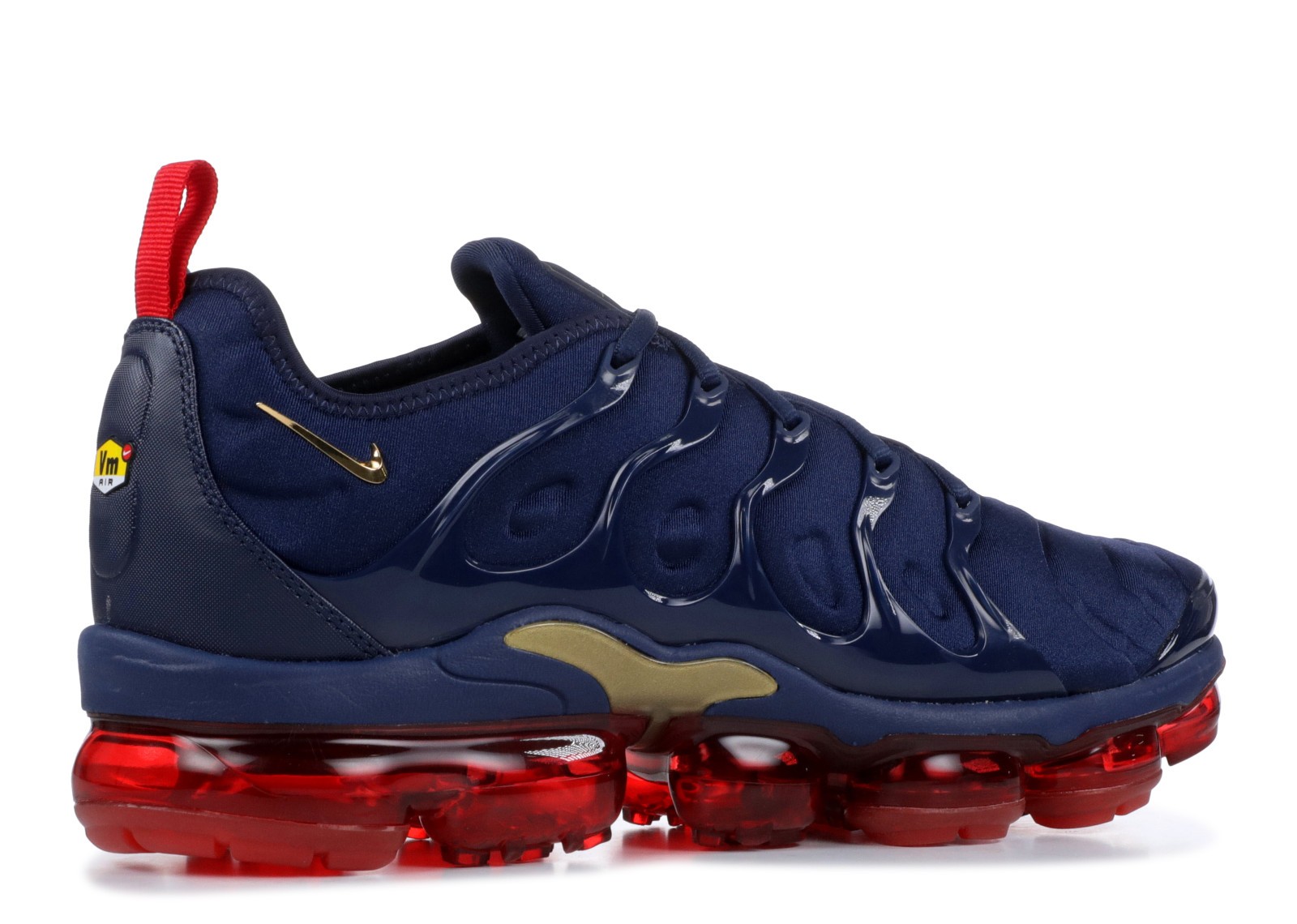 nike vapormax navy blue and red