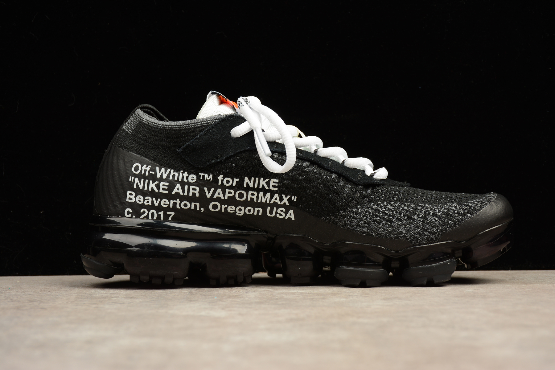001 - 2018 Off White X Nike Air Max Vapormax Running Shoes Black AA3831 - women leopard nike air future run for kids youtube channel - GmarShops