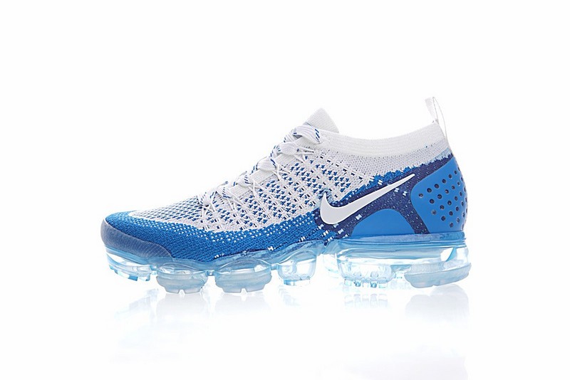 Nike Air Vapormax Flyknit 2.0 Summit White Ice Blue Sneakers 942843 - - 104 - nike shox replacement for kids 2017