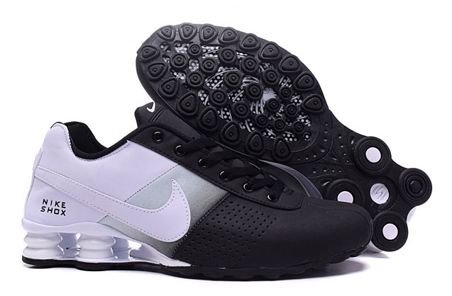 Nike Shox Deliver Men Shoes Fade Black White Grey Casual Trainers 317547 - StclaircomoShops - Knee High Boots CARINII B7931 E50-000-000-E59