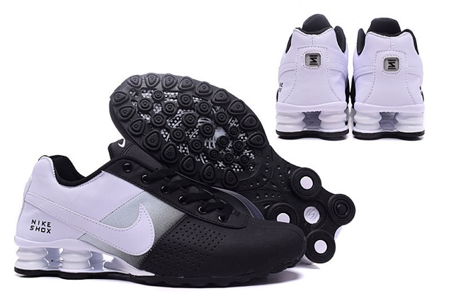 Nike Shox Deliver Men Shoes Fade Black White Grey Trainers Sneakers 317547 - StclaircomoShops - Knee High Boots CARINII B7931 E50-000-000-E59