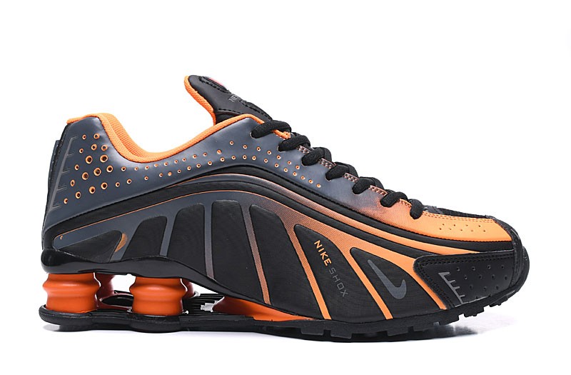 Nike Shox R4 Anthracite / Total Orange - Stadium Goods