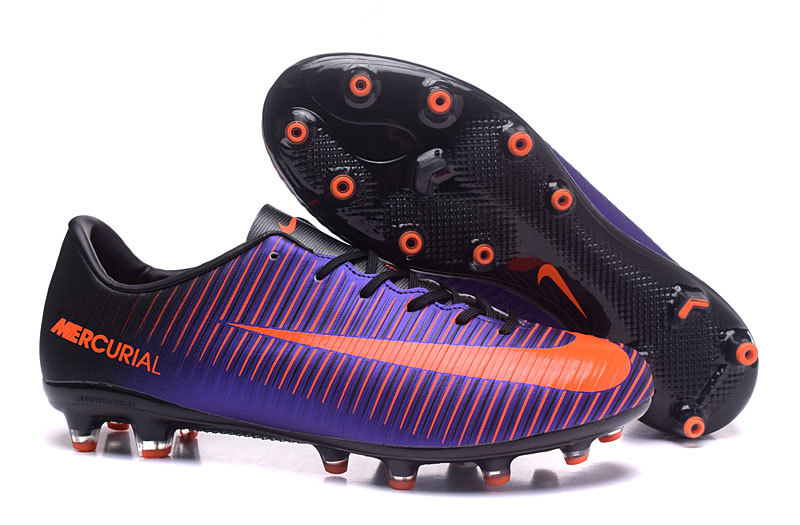StclaircomoShops - Mercurial Superfly AG Low Football Shoes Purple Peach - Fussbett cross-over strap