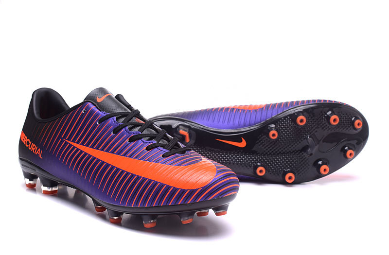 StclaircomoShops - Mercurial Superfly AG Low Football Shoes Purple Peach - Fussbett cross-over strap sandals