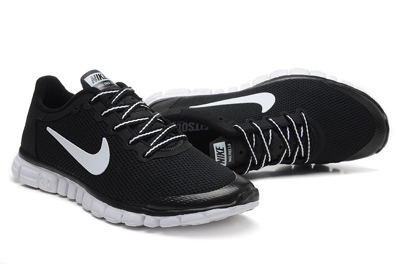 Nike Free 3.0 Run V2 Black White Mens Shoes 354574 GmarShops - 068 - Boots chelsea nero