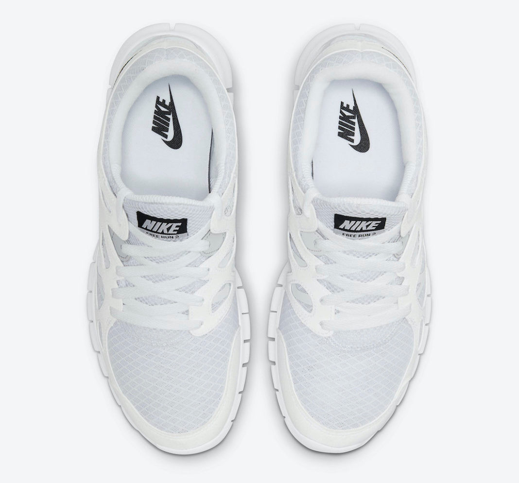 Nike free run 2 white online