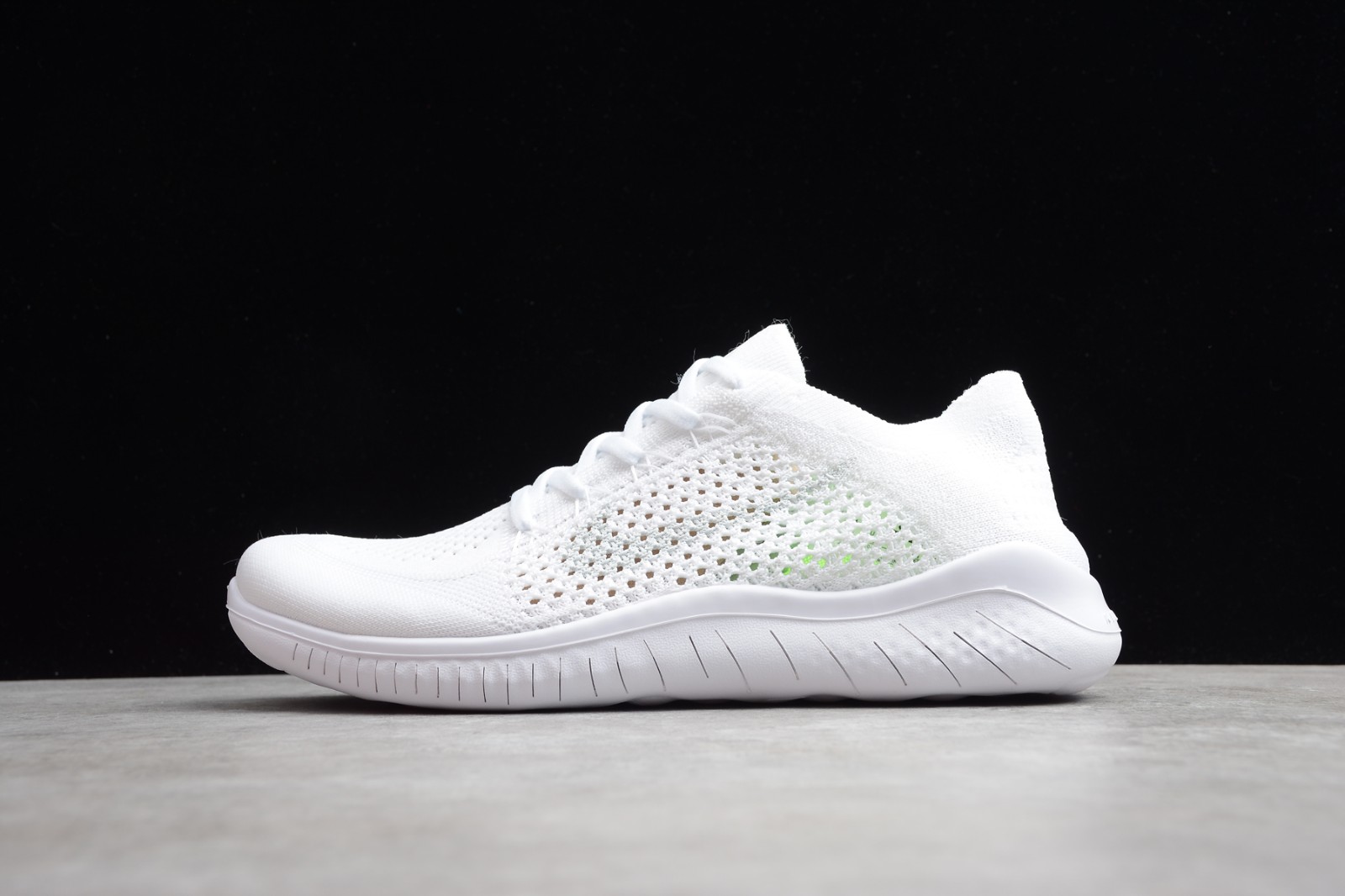 GmarShops - New Nike Free RN Flyknit 2018 Triple White Running Shoes 942838 - nike air max 90 gray color 103