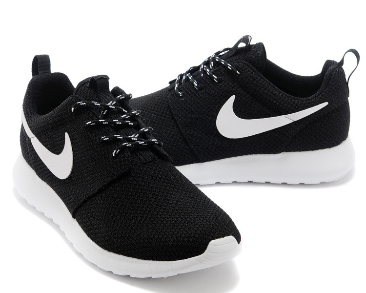 Nike Roshe Run One Black White Womens Running Shoes more 511881 -  Celebrities Wearing Thigh-High Boots in the Summer - 020 - StclaircomoShops