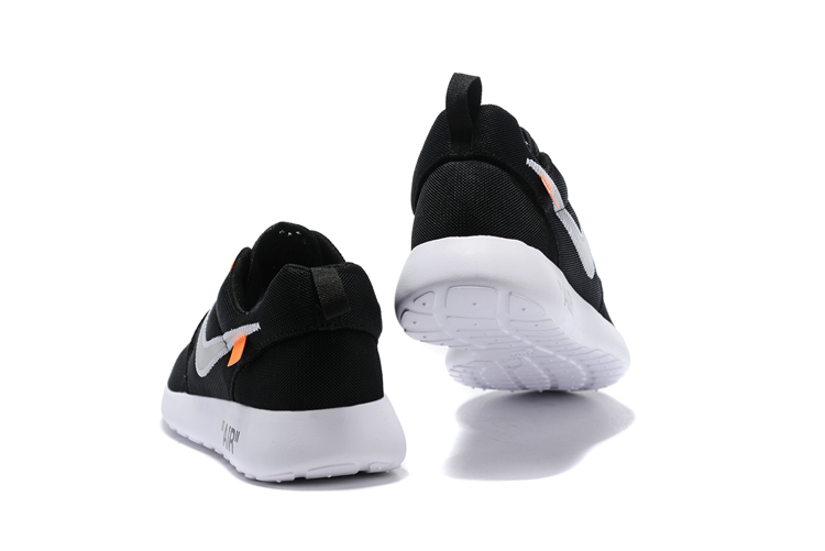 Off Nike Roshe One BR Running Shoes Black Orange 718552 - StclaircomoShops - nike purple white black masquerade mask
