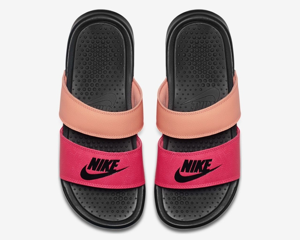 602 - Womens Nike Benassi Duo Ultra Slide Racer Pink Sunset Glow Womens Shoes 819717 - - Air Max 97 OG Metallic Gold