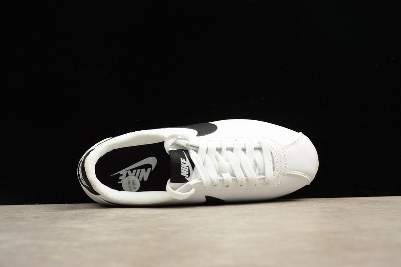 Women's Sandals 1221019 T108 - Cortez Leather White Black Casual Sk8 Shoes 807471 - 101 -