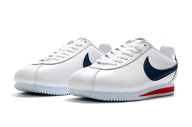 personal retorta intelectual Nike Classic Cortez Nylon Prm Leather White Navy Blue Red Casual 807472 -  GmarShops - 017 - cheetah jordan or nike shoes