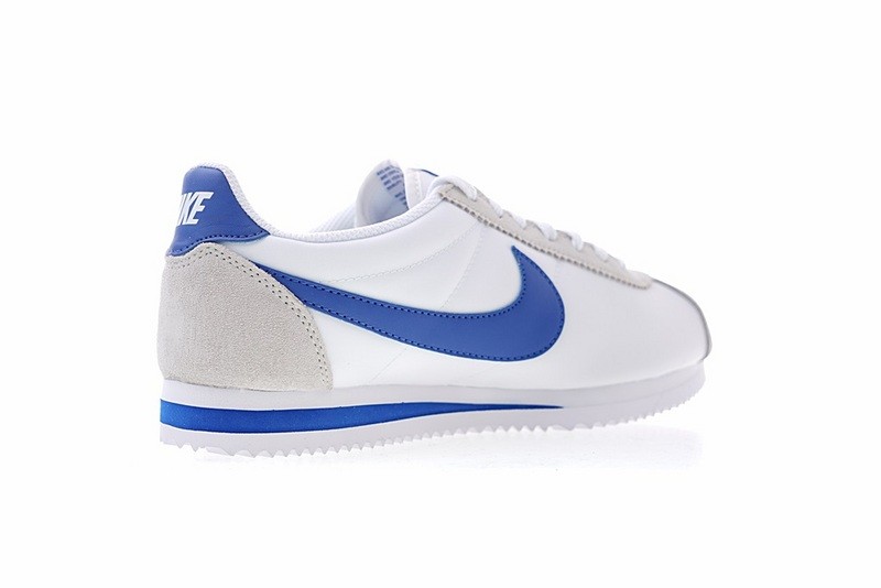 GmarShops - Nike Classic Cortez Nylon Trainers White Blue Grey 807472 - air 90 white petrol price list - 141