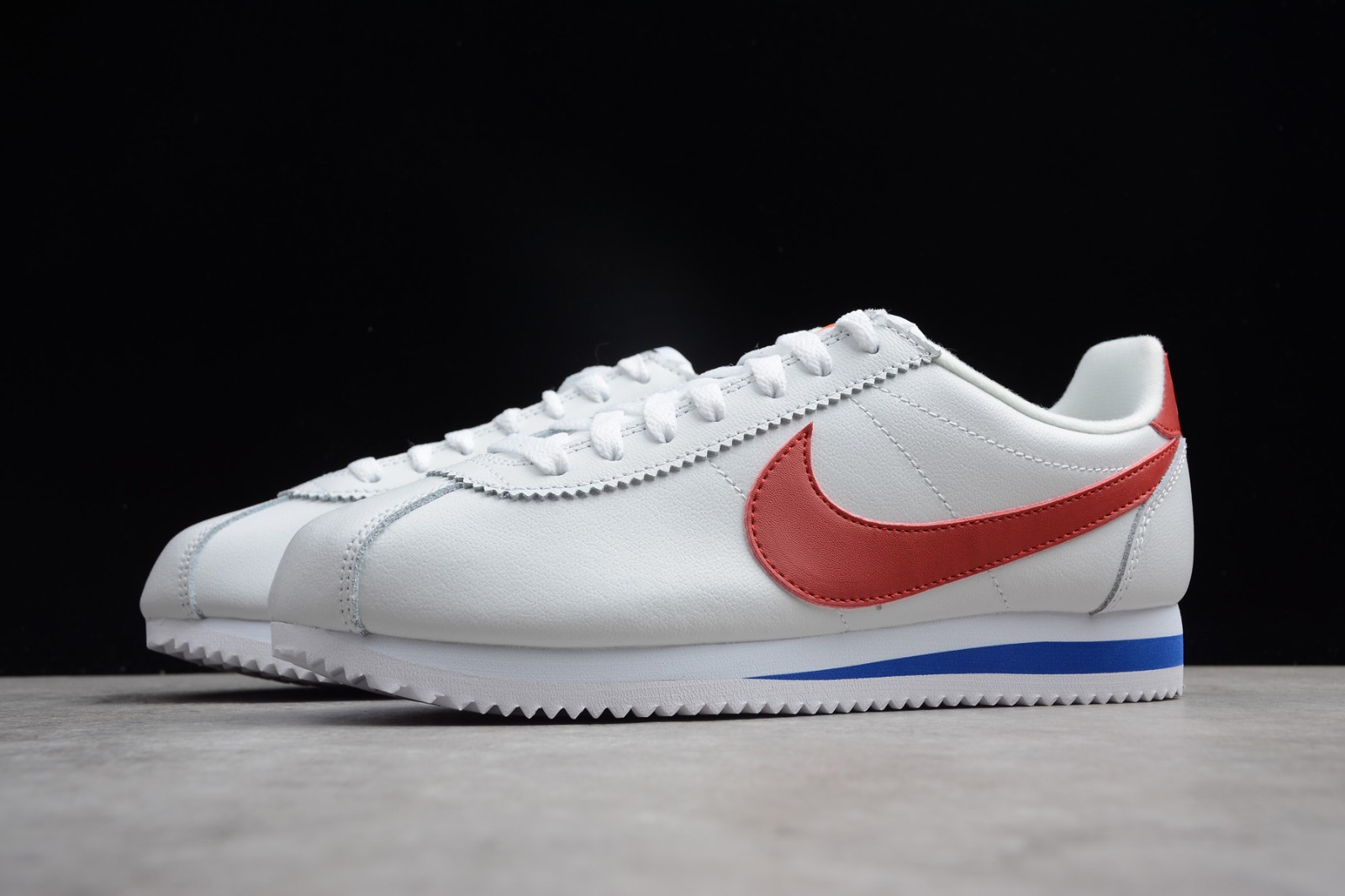 mens nike sneakers with silver swoosh blue hair - Nike Classic Cortez Forrest Gump White Varsity Red Varsity Royal 902801 100 - MultiscaleconsultingShops