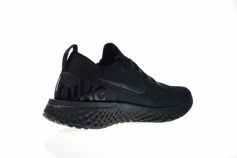 - Nike Epic React Flyknit Black Running Shoes AQ0067 - Men 9.5us nike kd 14 aunt pearl high top pink basketball shoes dc9379 women 11us - StclaircomoShops