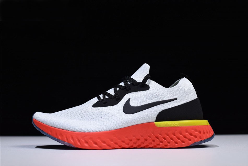 Algemeen met tijd deur Nike Epic React Flyknit True White Black Pure Platinum Bright Crimson Volt  AQ0067 103 - nike air unlimited 93 94 black and yellow star -  MultiscaleconsultingShops
