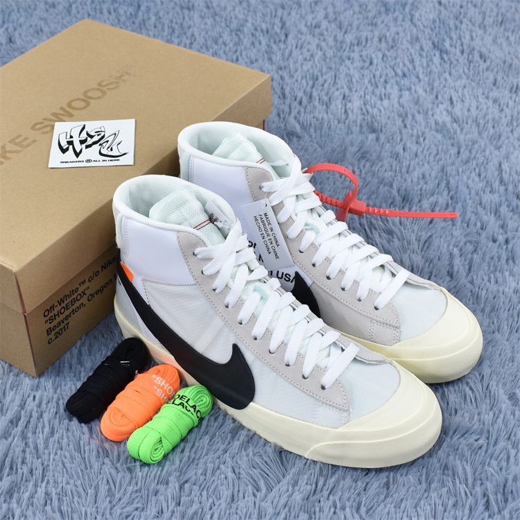StclaircomoShops - OFF White x Nike Blazer Mid OW White Black 